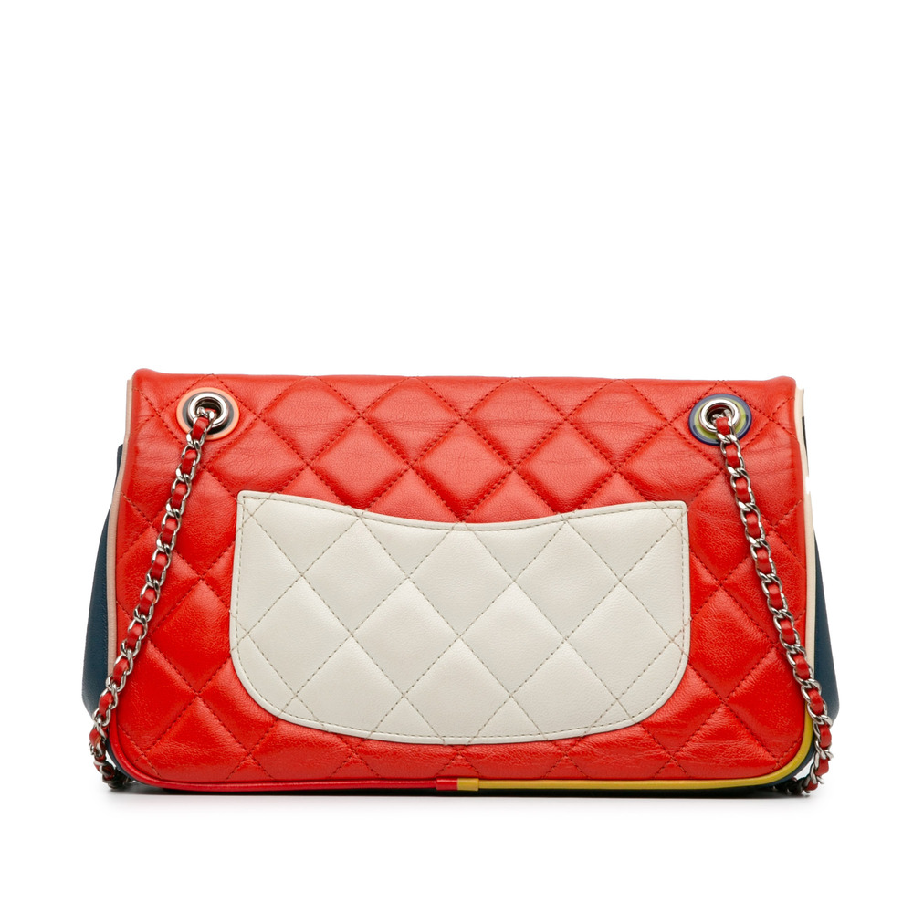 Pre-Loved Chanel Medium Quilted Lambskin Cuba Color Flap - Picture 3 of 12